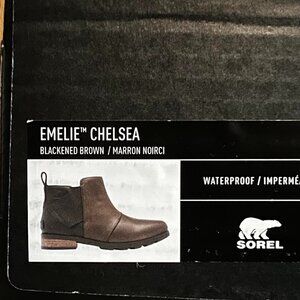 SOREL  - EMILIE (TM) CHELSIE / BLACKENED BROWN / SIZE 7